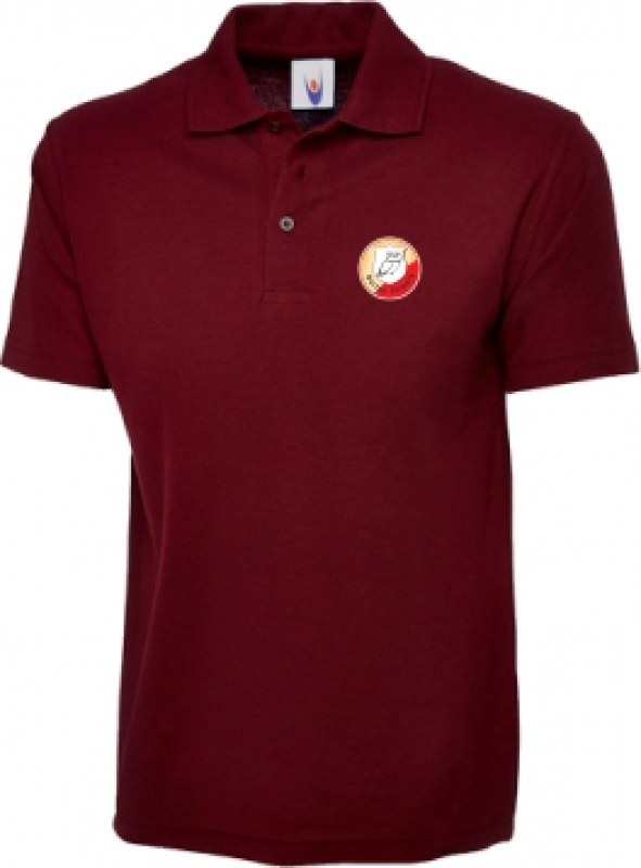 School Polo Shirt Burgundy